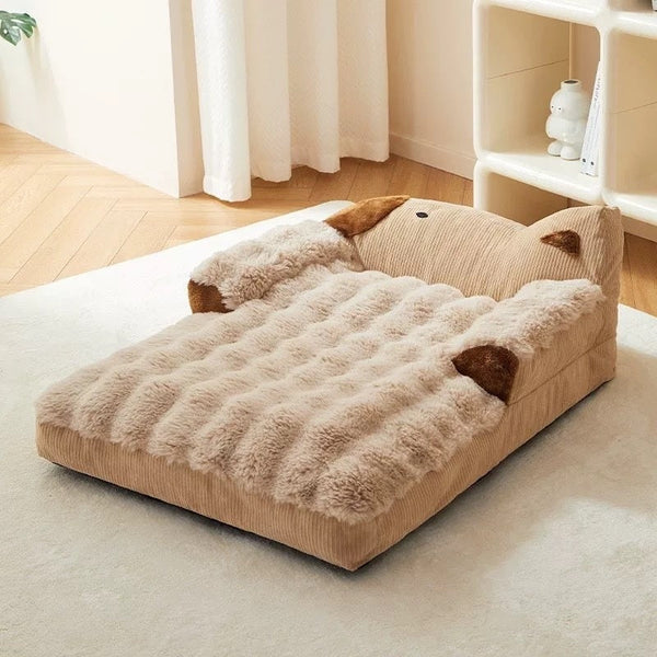 HKM-1629757 Removable and Washable Coffee Dog Mat for Small to Medium-Sized Dogs