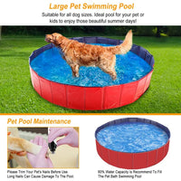 HKM-1629885 Foldable PVC Pet Swimming Pool for Dogs and Kids - Portable Bathing Tub and Playmat