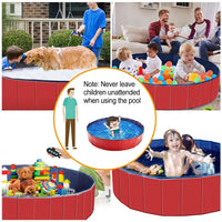 HKM-1629885 Foldable PVC Pet Swimming Pool for Dogs and Kids - Portable Bathing Tub and Playmat