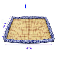 HKM-1631933 Cozy Oxford Cloth Pet Cat and Dog Nest Sleeping Mat in Blue Pattern