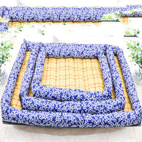 HKM-1631933 Cozy Oxford Cloth Pet Cat and Dog Nest Sleeping Mat in Blue Pattern