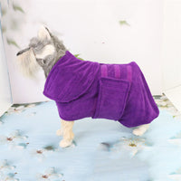 HKM-163283 Microfiber Bathing Towel for Pets - Absorbent Cotton Wrap in Purple and Red, Available in S, M, L, XL