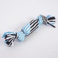 HKM-1634493 Durable Cotton Thread Pet Toy - Bite-Resistant Double Knot Design in Various Colors and Sizes
