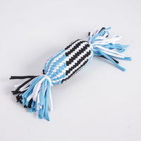 HKM-1634493 Durable Cotton Thread Pet Toy - Bite-Resistant Double Knot Design in Various Colors and Sizes