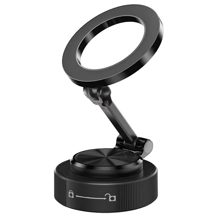 HKM-163539 Foldable Magnetic Wireless Charger with Strong Magnets for iPhone 15 and 16 - Slim Car Phone Holder