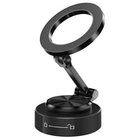 HKM-163539 Foldable Magnetic Wireless Charger with Strong Magnets for iPhone 15 and 16 - Slim Car Phone Holder