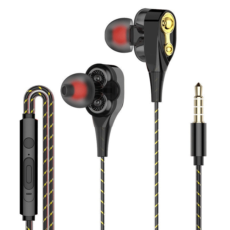 HKM-163539 Universal Wired Earphones with 10mm Driver and Built-in Microphone - Available in White, Black, and Gold