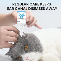 HKM-1635517 Pet Ear Drops for Cleaning and Mite Removal - 60ml Ear Wash