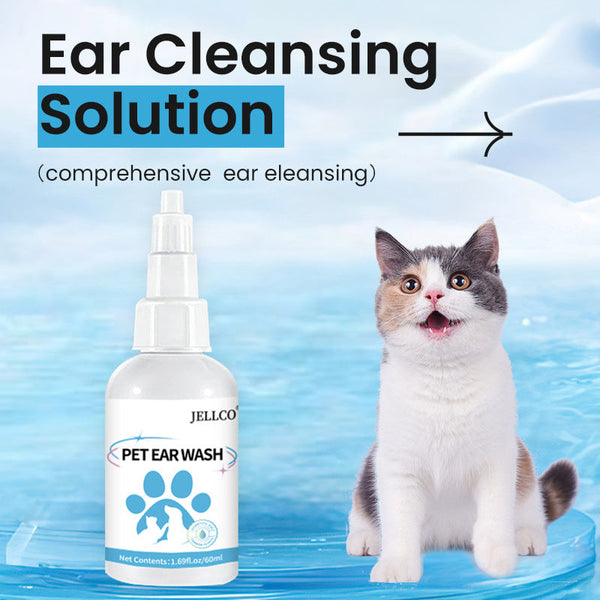 HKM-1635517 Pet Ear Drops for Cleaning and Mite Removal - 60ml Ear Wash