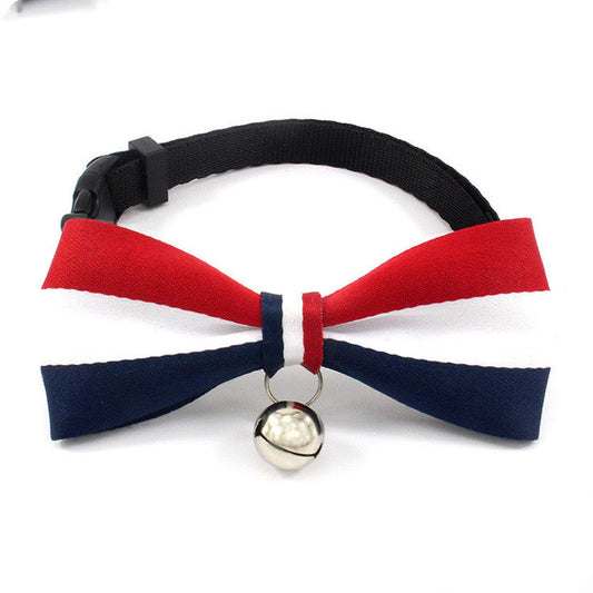 HKM-1635645 British Monochrome Nylon Cat Bell Collar