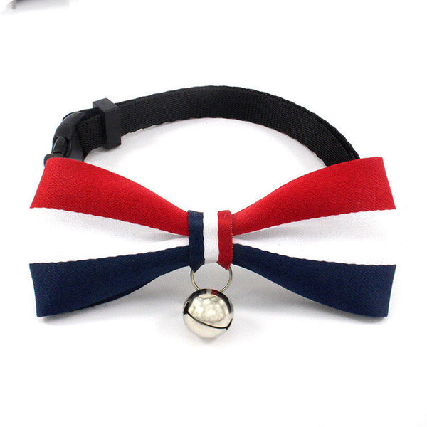 HKM-1635645 British Monochrome Nylon Cat Bell Collar
