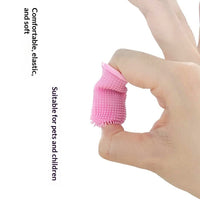 HKM-1636285 Silicone 360-Degree Finger Toothbrush for Deep Oral Cleaning of Dogs and Cats
