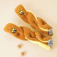 HKM-163667 Long Loaf Plush Toy - Hidden Food Smelling Soft Bread Simulation, 25x7cm