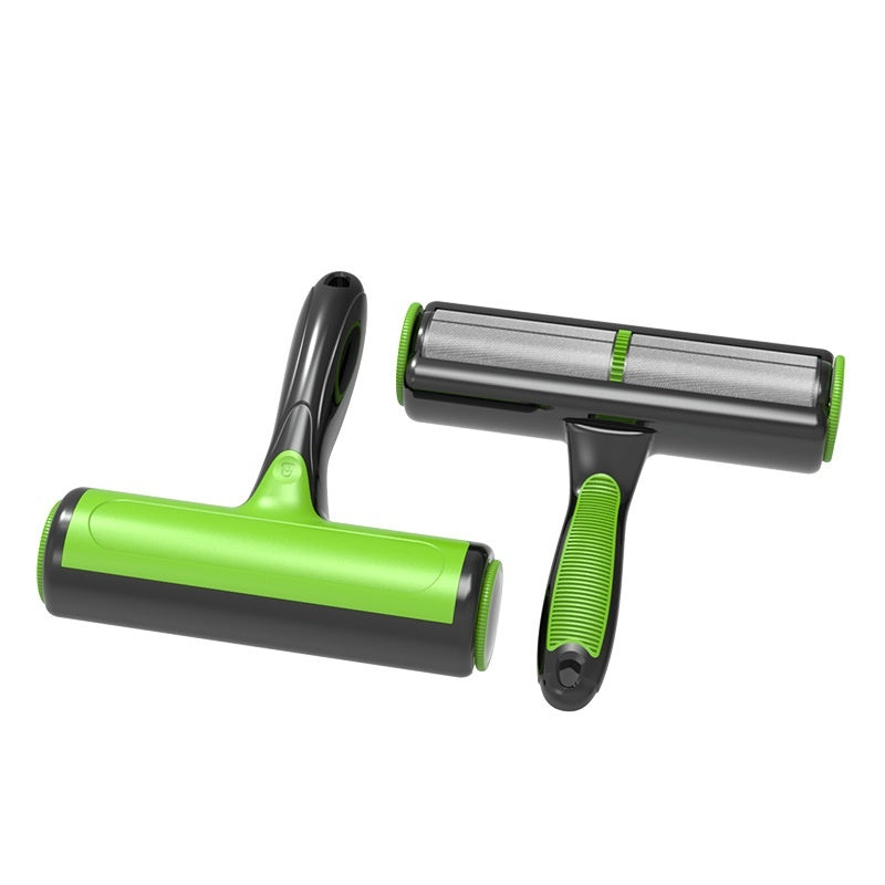HKM-1639229 Pet Two-way Automatic Cleaning Lint Roller - Green, Lake Blue, Gray White