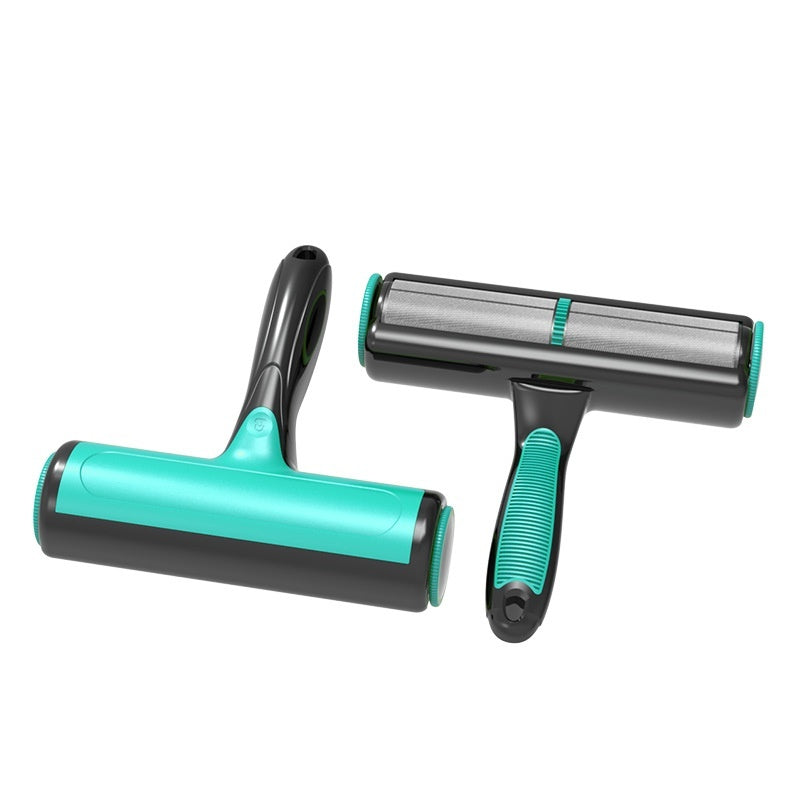HKM-1639229 Pet Two-way Automatic Cleaning Lint Roller - Green, Lake Blue, Gray White