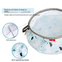 HKM-1639613 Portable Dog Pet Bowl with Waterproof Design and Elastic Storage Belt