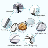 HKM-1639613 Portable Dog Pet Bowl with Waterproof Design and Elastic Storage Belt