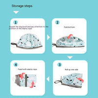 HKM-1639613 Portable Dog Pet Bowl with Waterproof Design and Elastic Storage Belt