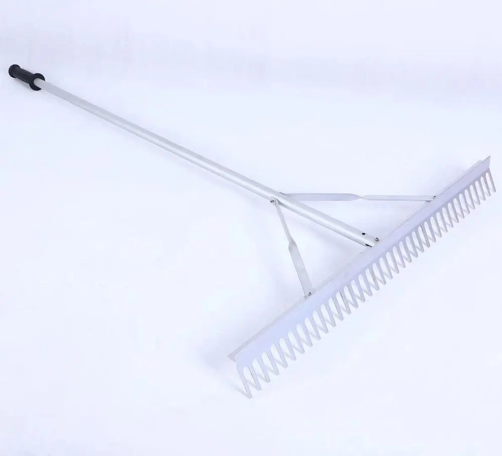 HKM-163987 36'' Aluminium Landscape Rake with 69'' Lightweight Handle for Lawn Care and Beach Use