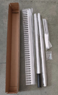 HKM-163987 36'' Aluminium Landscape Rake with 69'' Lightweight Handle for Lawn Care and Beach Use