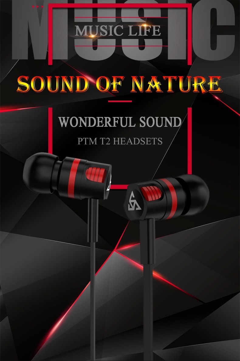 HKM-164115 In-Ear Wired Headphones with 3.5mm Connector and Integrated Microphone for Mobile Use