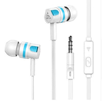 HKM-164115 In-Ear Wired Headphones with 3.5mm Connector and Integrated Microphone for Mobile Use