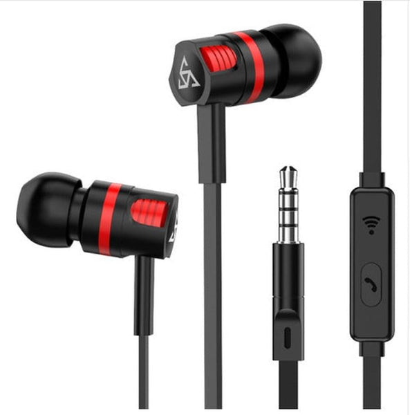 HKM-164115 In-Ear Wired Headphones with 3.5mm Connector and Integrated Microphone for Mobile Use