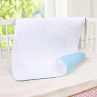 HKM-164115 Super Absorbent Fiber Pad with White Surface and Blue Background - Available in Large, Medium, and Small Sizes