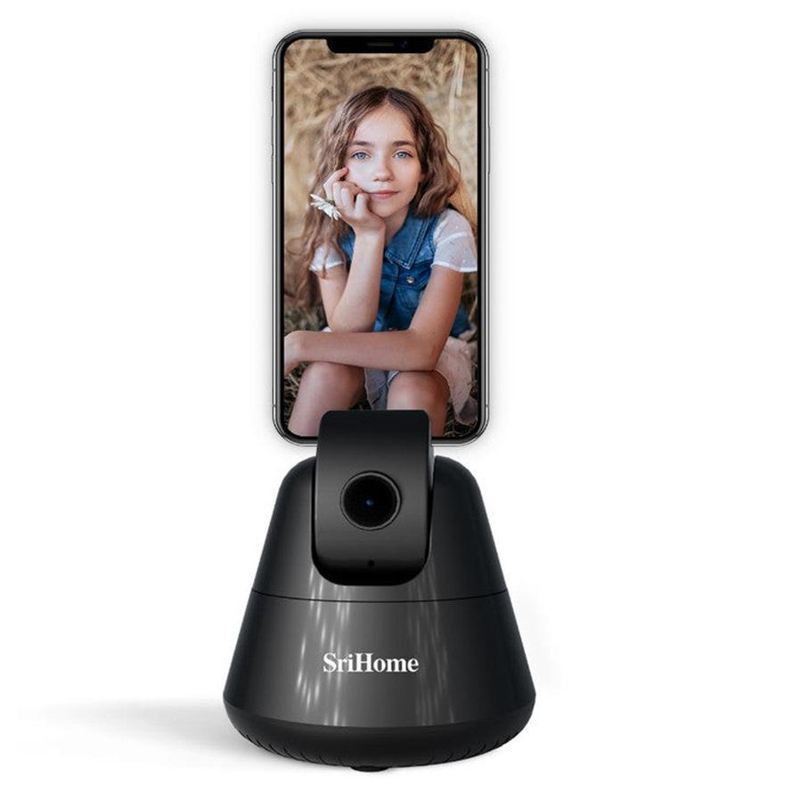 HKM-164179 AI-Powered Smart Follow Camera with 355-Degree Rotation and Battery Support