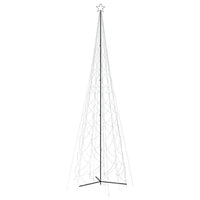 HKM-164243 Cold White LED Cone Tree 8 ft Tall, 3000 Lights for Festive Holiday Decorations
