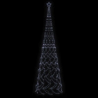 HKM-164243 Cold White LED Cone Tree 8 ft Tall, 3000 Lights for Festive Holiday Decorations