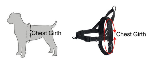 HKM-1642685 Adjustable Nylon Dog Chest Strap for Comfortable Fit - Multiple Sizes Available