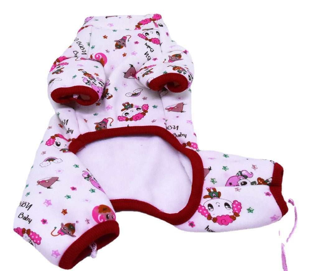 HKM-1643965 Cozy Fleece Sweater for Cats - Four-Legged Casual Outfit in New Little Fairy Design, Sizes S-XXL