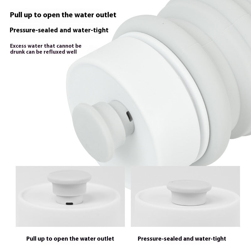 HKM-1645245 Portable Silicone Folding Drinking Cup for Pets - Short and Long Sizes Available