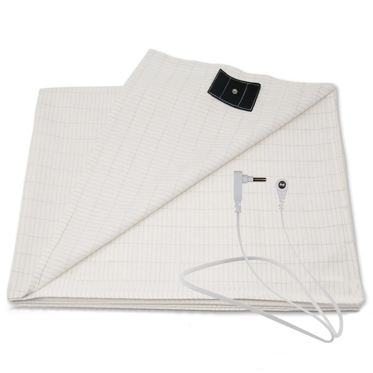 HKM-1646653 Silver Fiber Cotton Pillowcase for Dogs - White and Gray, 50x76 cm