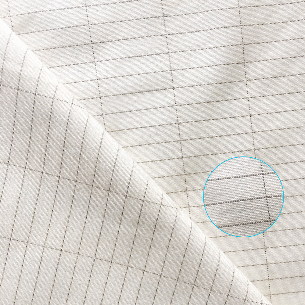 HKM-1646653 Silver Fiber Cotton Pillowcase for Dogs - White and Gray, 50x76 cm