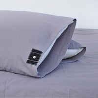 HKM-1646653 Silver Fiber Cotton Pillowcase for Dogs - White and Gray, 50x76 cm