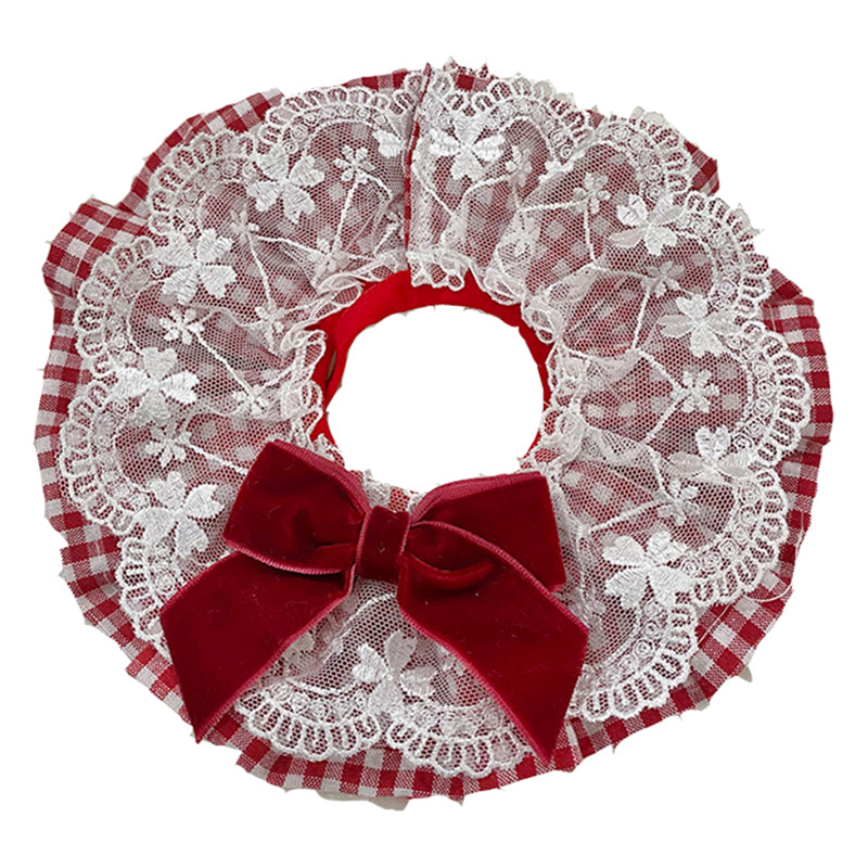 HKM-1646781 Cute Triangle Scarf for Dogs and Cats – Red Accessory in Various Sizes