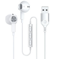HKM-164691 Wired USB Magnetic Earphones with Microphone for HiFi Stereo Gaming and Noise Cancelling