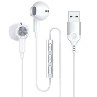 HKM-164691 Wired USB Magnetic Earphones with Microphone for HiFi Stereo Gaming and Noise Cancelling