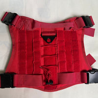 HKM-1648445 Tactical Dog Vest for Large Breeds, Waterproof K9 Chest Strap in Black and Military Colors
