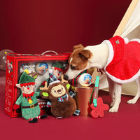 HKM-1648829 Teething Plush Bite-Resistant Toys for Dogs and Cats - Gift Box Set
