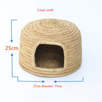 HKM-1649341 Cozy Iron Wire Straw Pet Grass Nest for Comfortable Living