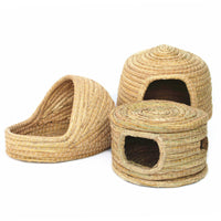 HKM-1649341 Cozy Iron Wire Straw Pet Grass Nest for Comfortable Living