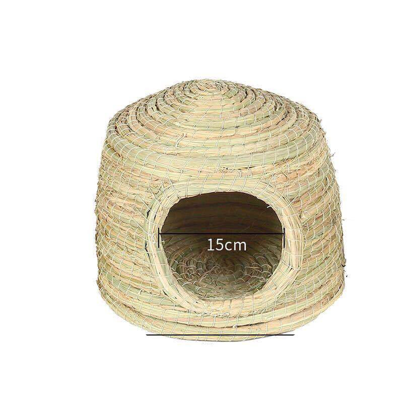 HKM-1649341 Cozy Iron Wire Straw Pet Grass Nest for Comfortable Living