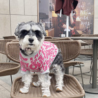 HKM-1649725 Dog Tide Spring Summer T-shirt for Pets ¨C Polyester, Rose Red & Yellow, Sizes S-XL