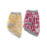 HKM-1649725 Dog Tide Spring Summer T-shirt for Pets ¨C Polyester, Rose Red & Yellow, Sizes S-XL