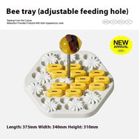 HKM-1649981 Interactive Slow Feeder Dog Puzzle Toy - Honeycomb Design for Engaging Mealtime Fun