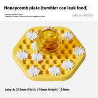 HKM-1649981 Interactive Slow Feeder Dog Puzzle Toy - Honeycomb Design for Engaging Mealtime Fun