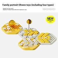 HKM-1649981 Interactive Slow Feeder Dog Puzzle Toy - Honeycomb Design for Engaging Mealtime Fun